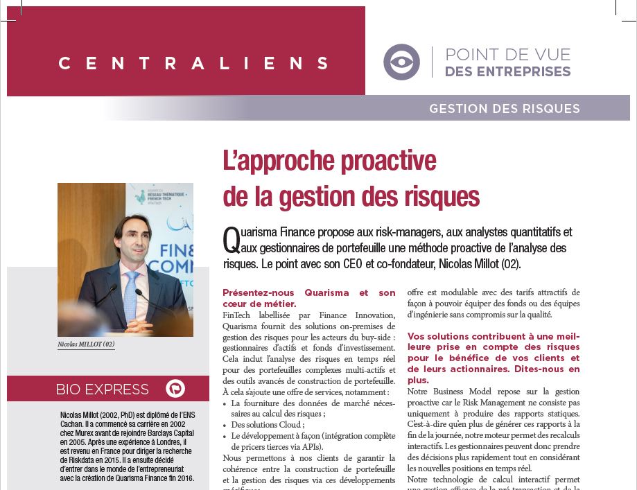 Centraliens - Quarisma Finance